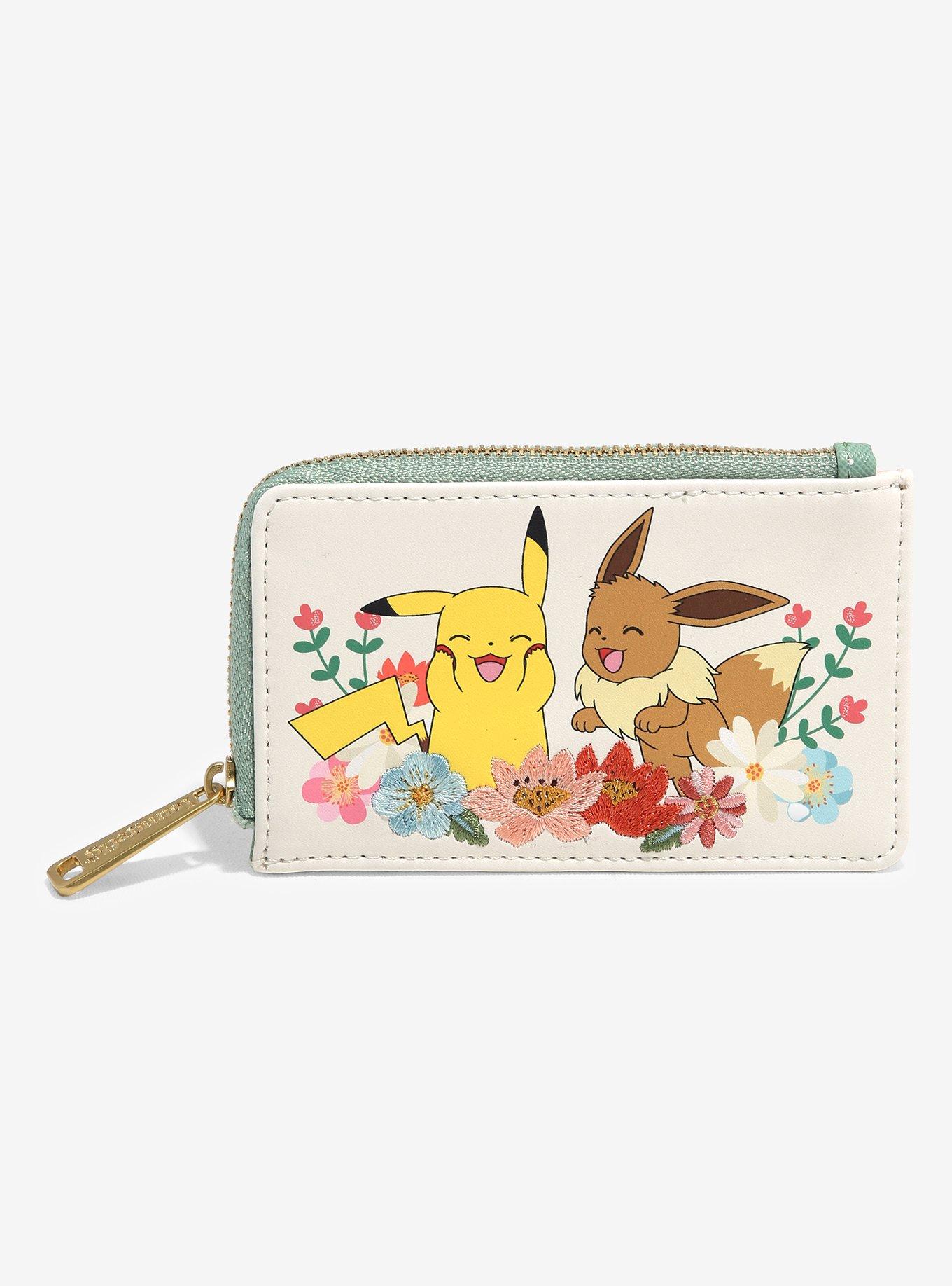 Pokémon Pikachu and Eevee Floral Cardholder — BoxLunch Exclusive, , hi-res