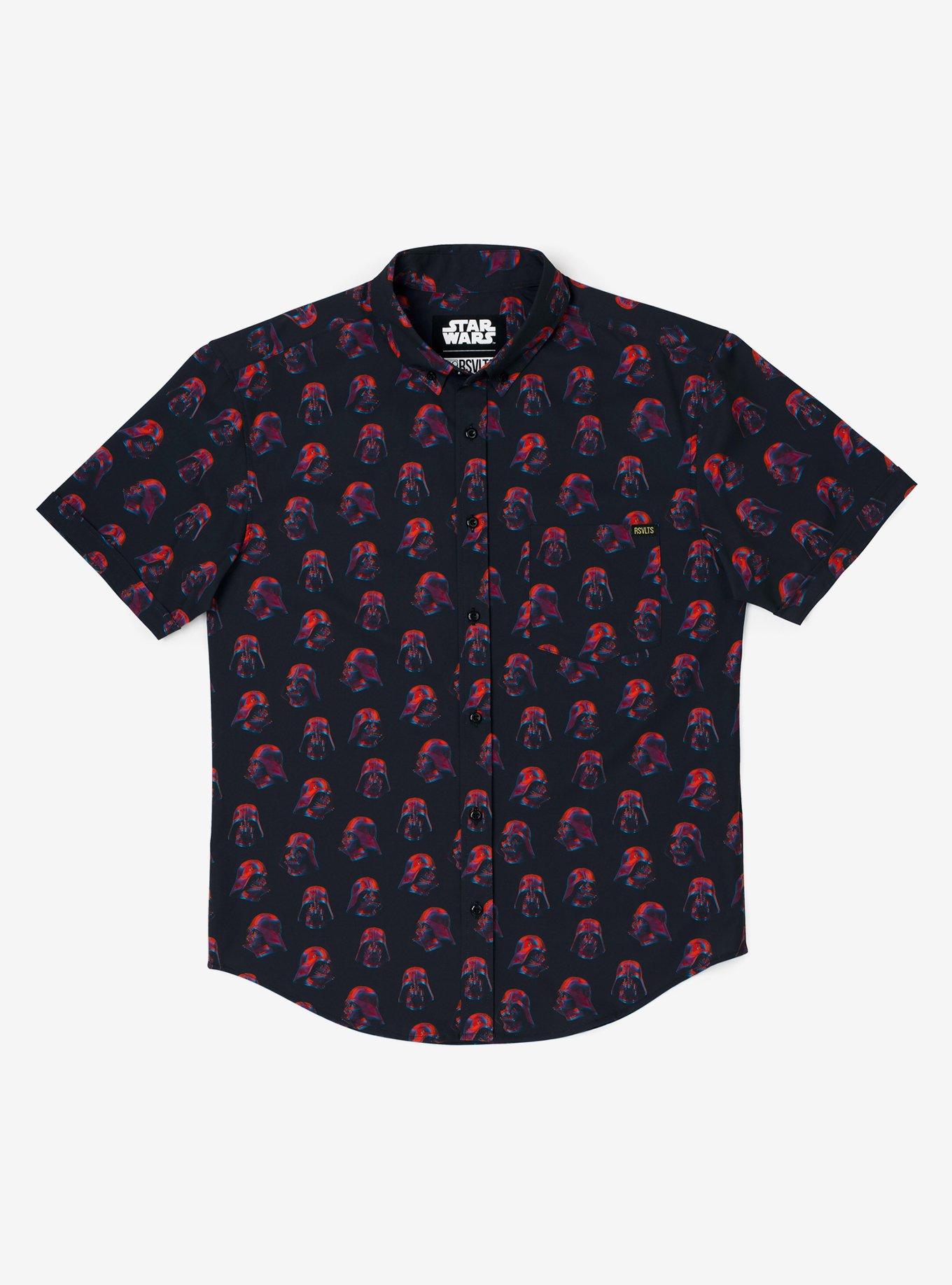 RSVLTS Star Wars "3D Vader" Button-Up Shirt, BLACK, hi-res