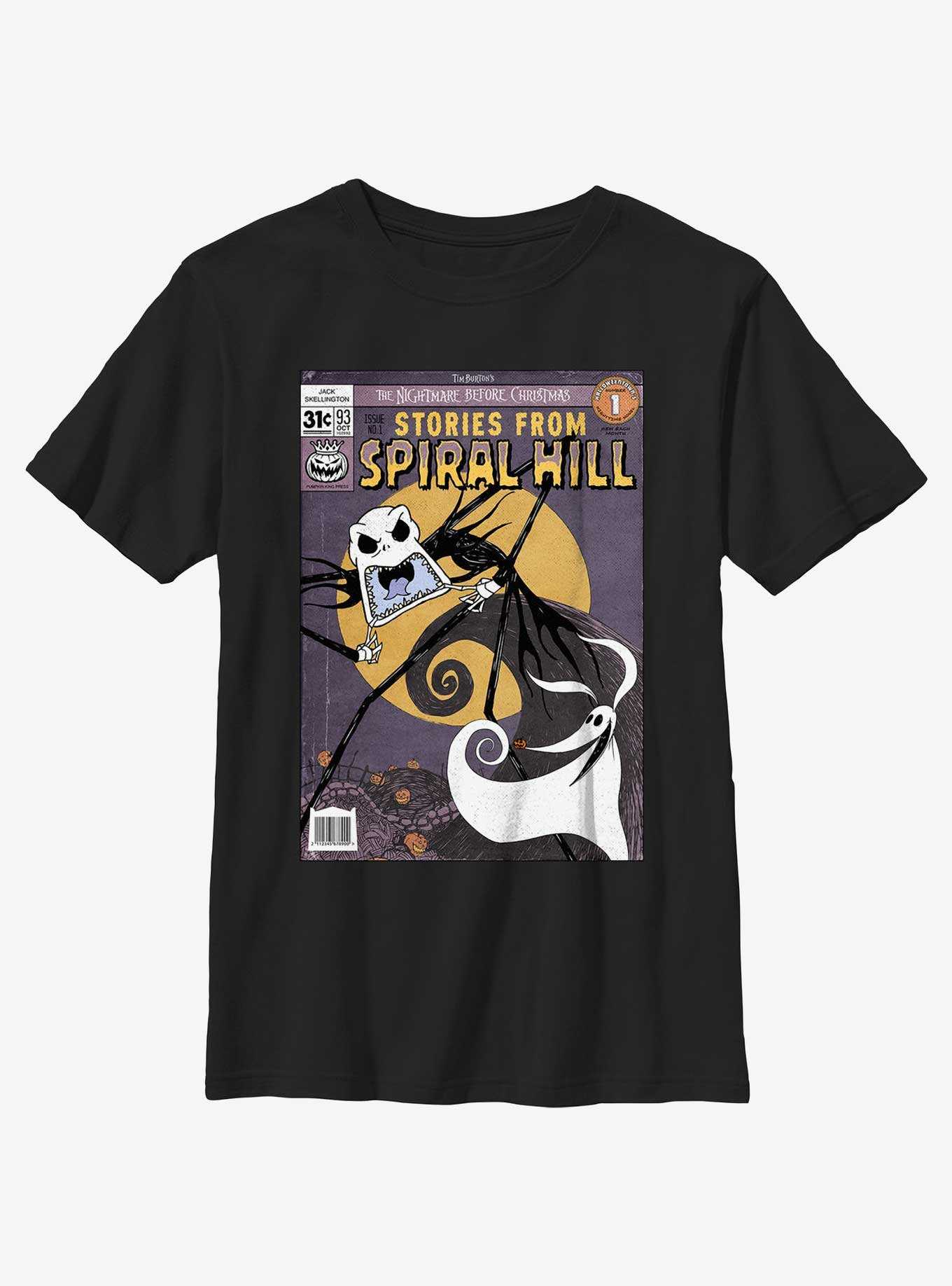 Disney The Nightmare Before Christmas Stories From Spiral Hill Jack and Zero Youth T-Shirt, , hi-res