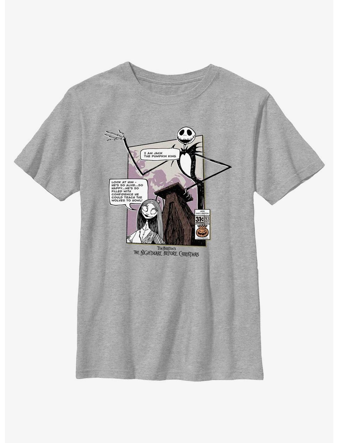 Disney The Nightmare Before Christmas Look At Him The Pumpkin King Youth T-Shirt, ATH HTR, hi-res