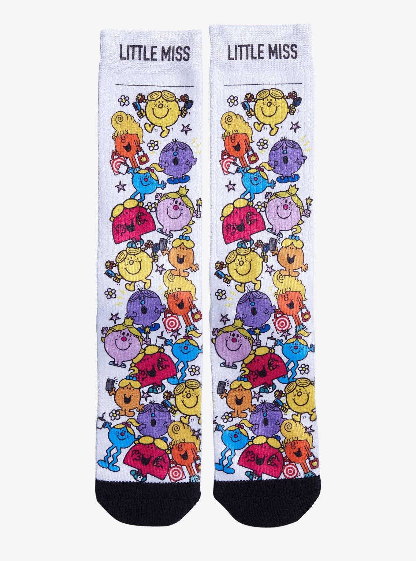 Mr. Men And Little Miss Group Crew Socks, , hi-res