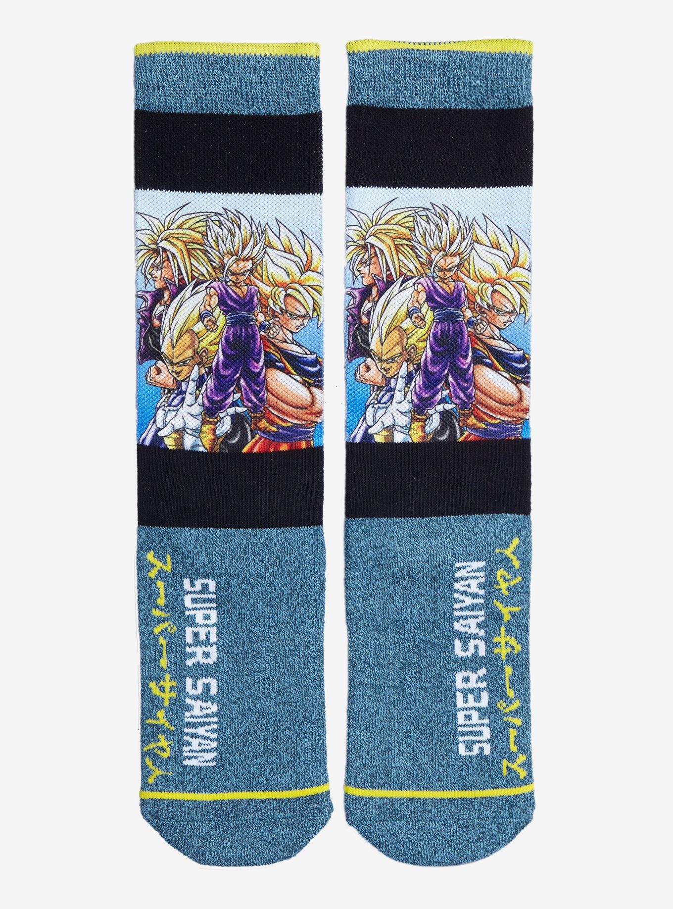 Dragon Ball Z Super Saiyan Group Crew Socks 