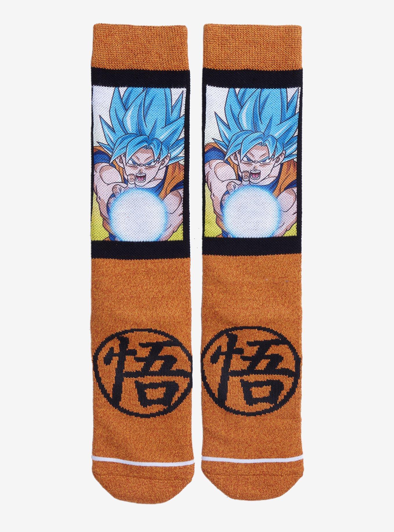 Dragon Ball Z Super Saiyan Blue Crew Socks, , hi-res
