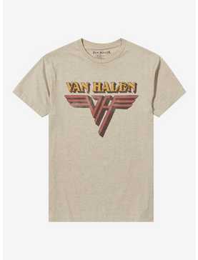 Van Halen Logo Heather Oatmeal T-Shirt, , hi-res