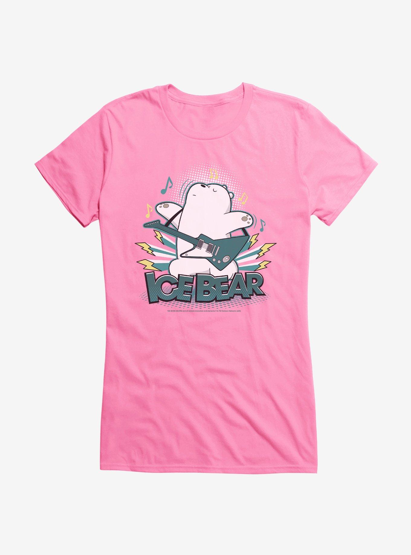 We Bare Bears Rockin Ice Bear Girls T-Shirt, CHARITY PINK, hi-res