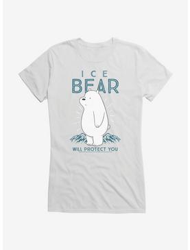 We Bare Bears Ice Bear Will Protect You Girls T-Shirt, , hi-res