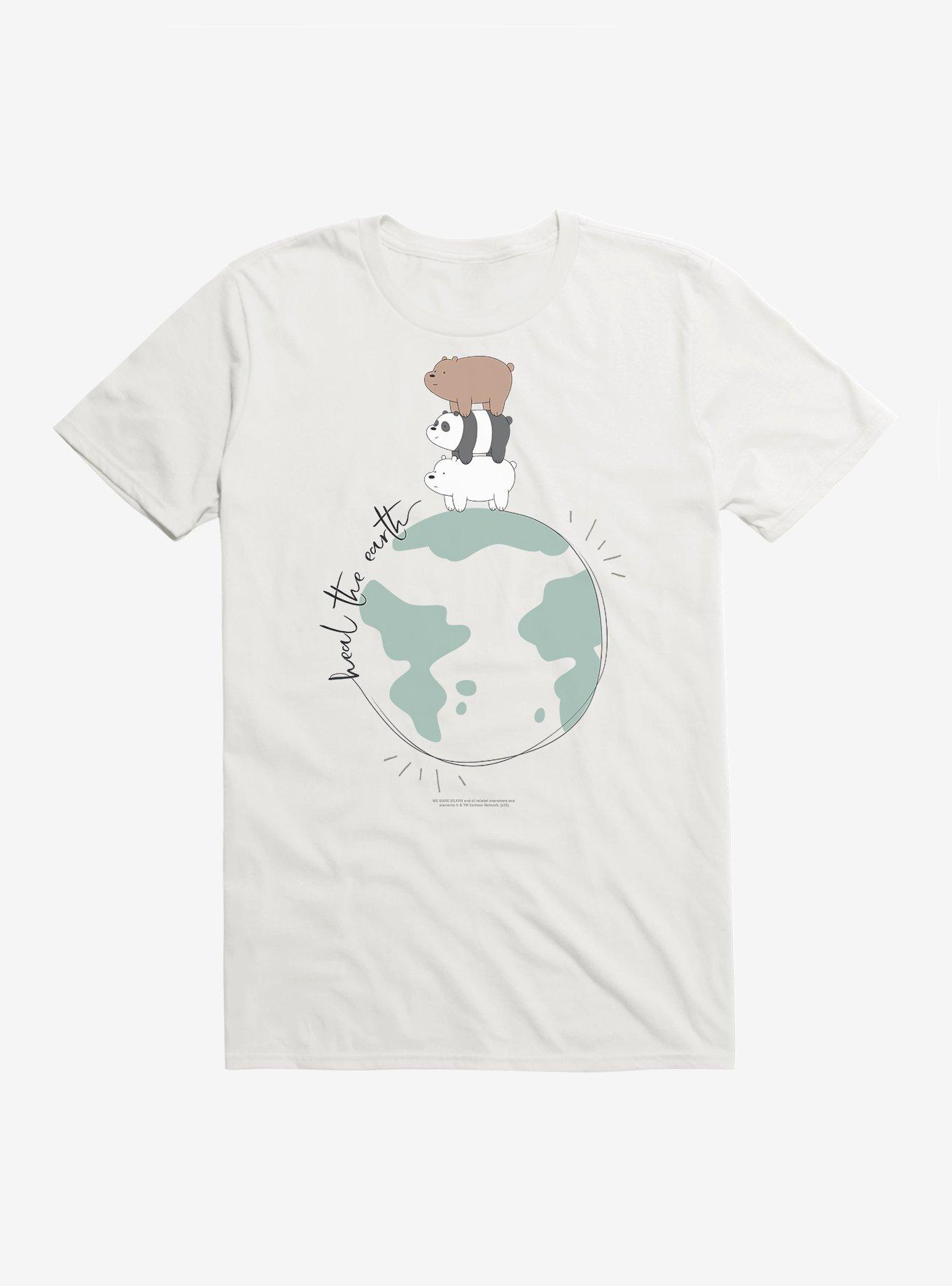 We Bare Bears Heal The Earth T-Shirt, WHITE, hi-res