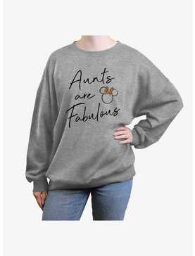 Disney Minnie Mouse Aunts Are Fabulous Girls Oversized Sweatshirt, , hi-res