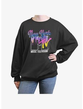 MTV New York City Lights Girls Oversized Sweatshirt, , hi-res