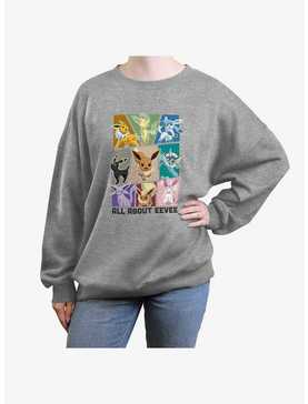 Pokemon All About Eevee Girls Oversized Sweatshirt, , hi-res
