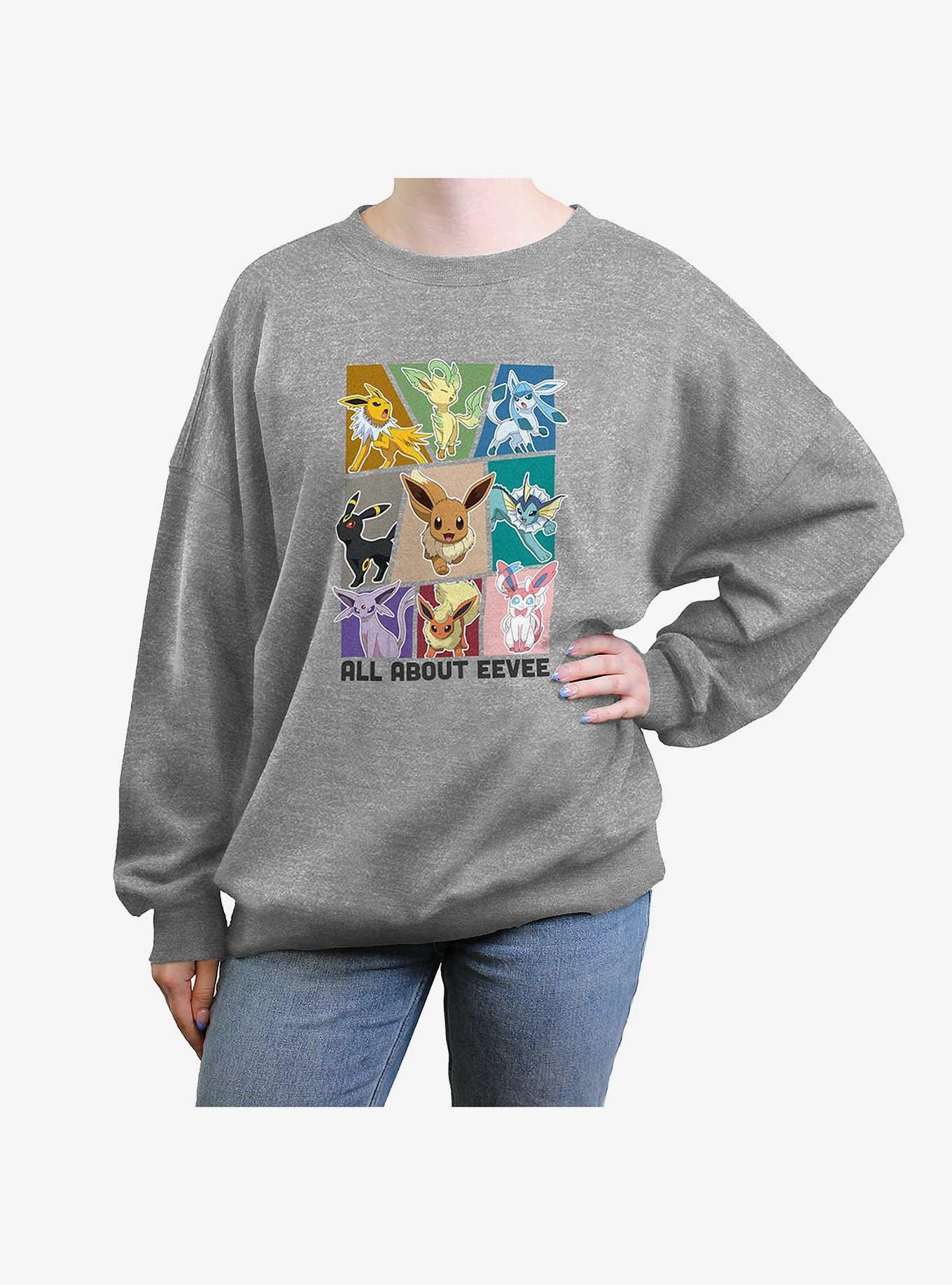 Pokemon All About Eevee Girls Oversized Sweatshirt, , hi-res