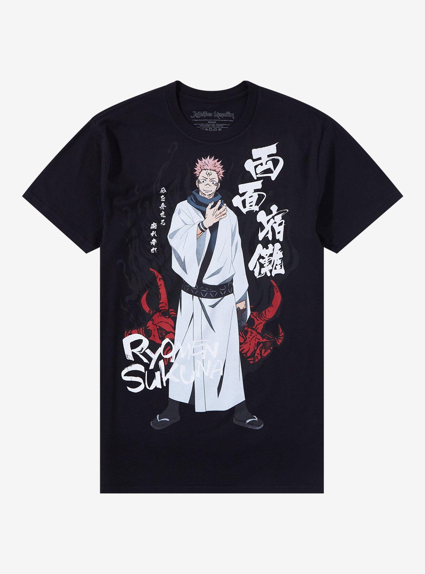 Sukuna Jujutsu Kaisen Unisex T-Shirt L31 Men Black White Tshirt