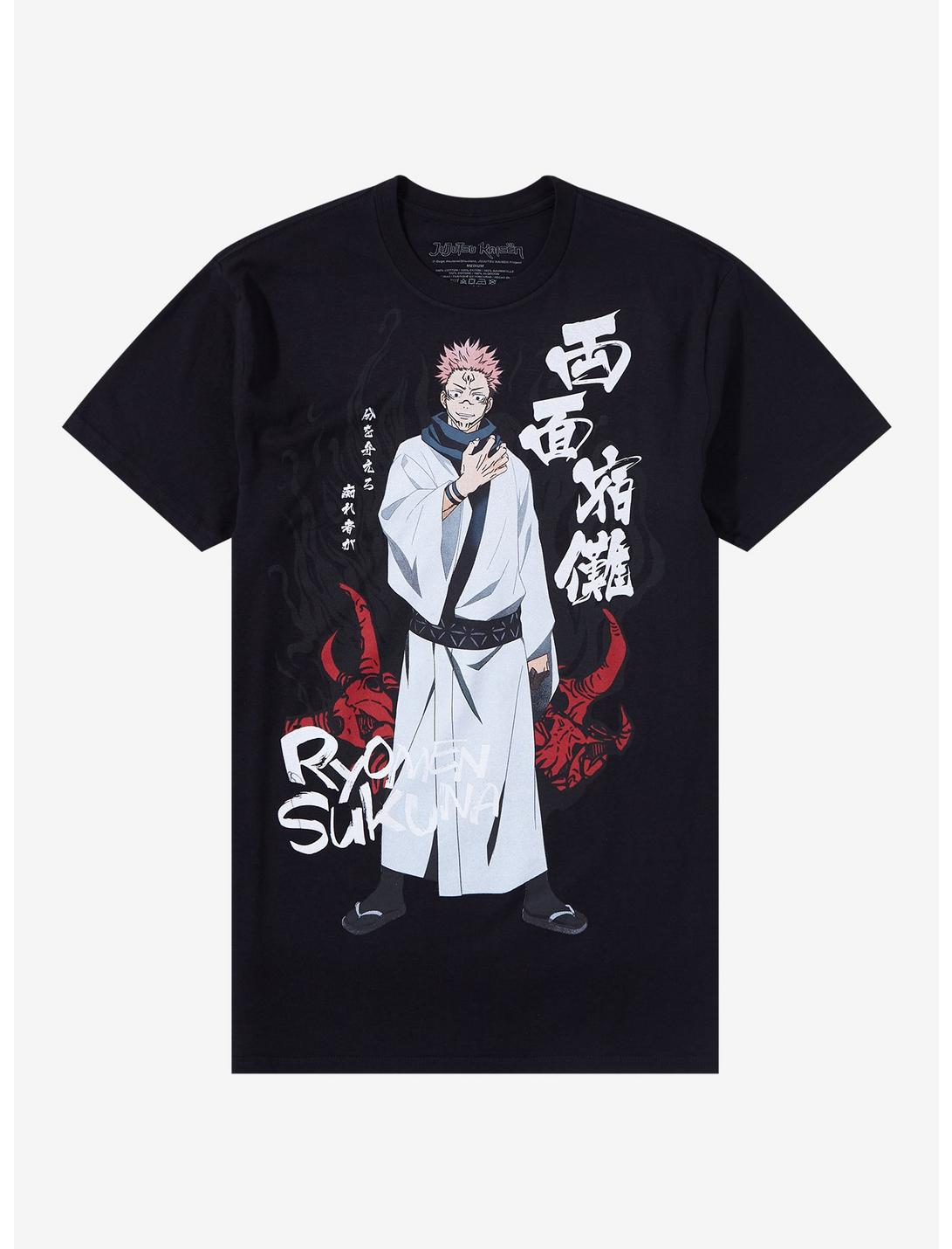 Jujutsu Kaisen Sukuna Jumbo Print T-Shirt, BLACK, hi-res