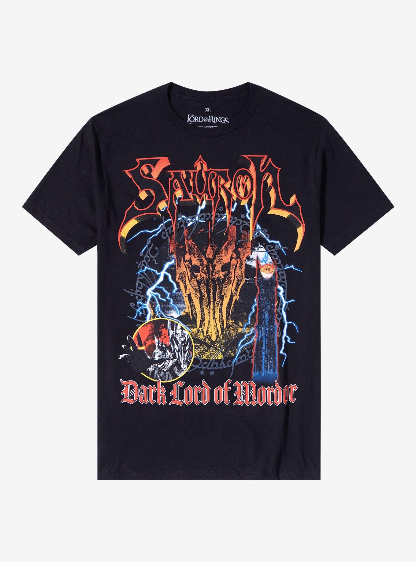 The Lord Of The Rings Sauron Metal T-Shirt, BLACK, hi-res