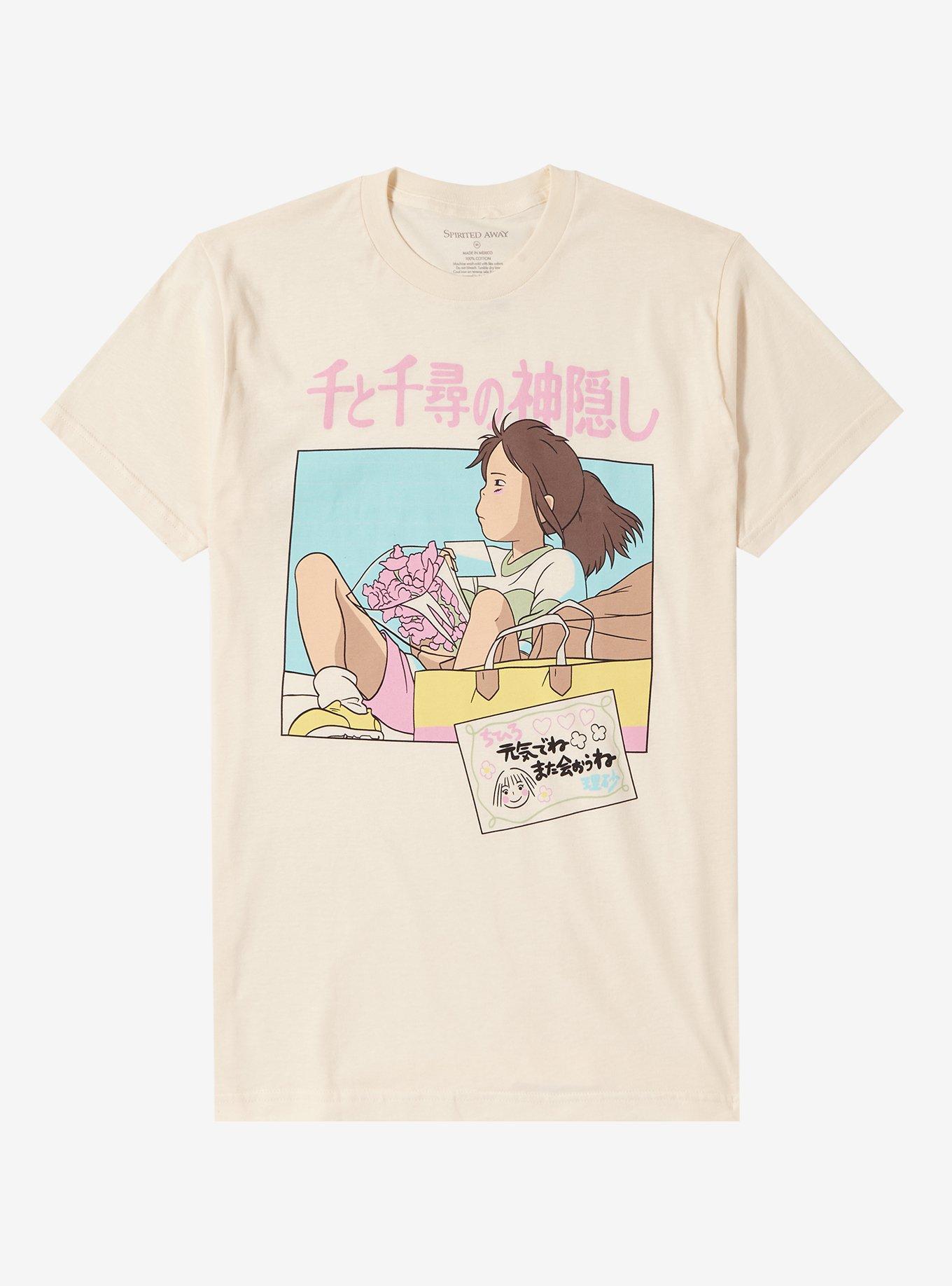 Studio Ghibli Spirited Away Chihiro Bouquet T-Shirt, CREAM, hi-res