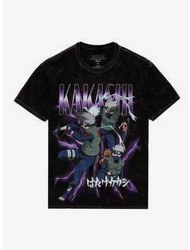 Naruto Shippuden Kakashi Purple Chidori Dark Wash T-Shirt, , hi-res