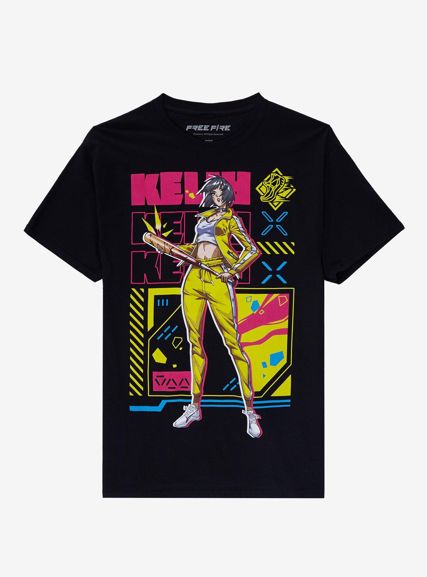 Free Fire Kelly T-Shirt, BLACK, hi-res