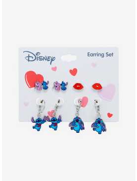 Disney Stitch & Angel Love Earring Set, , hi-res