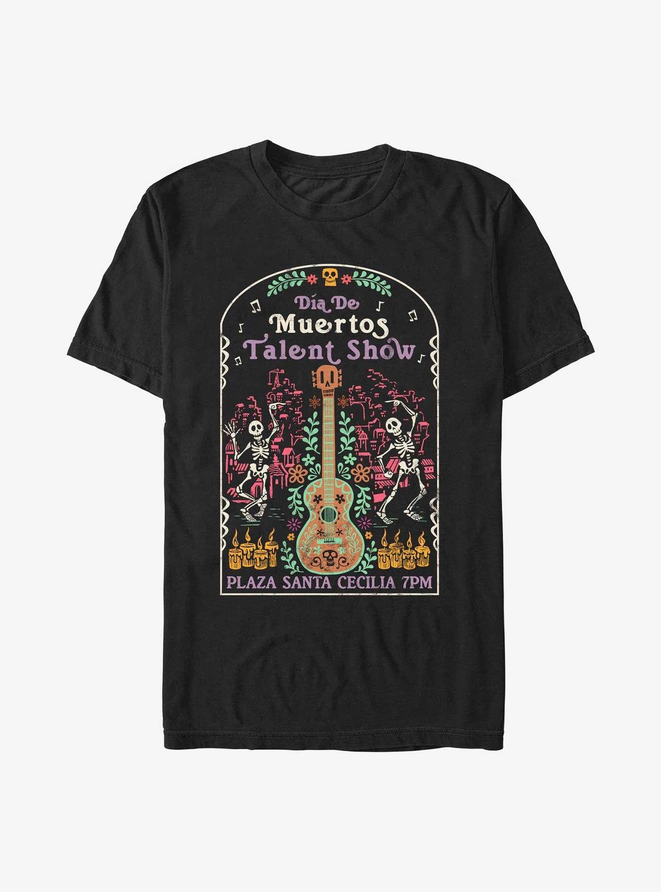 Disney Pixar Coco Dia De Muertos Talent Show T-Shirt, BLACK, hi-res