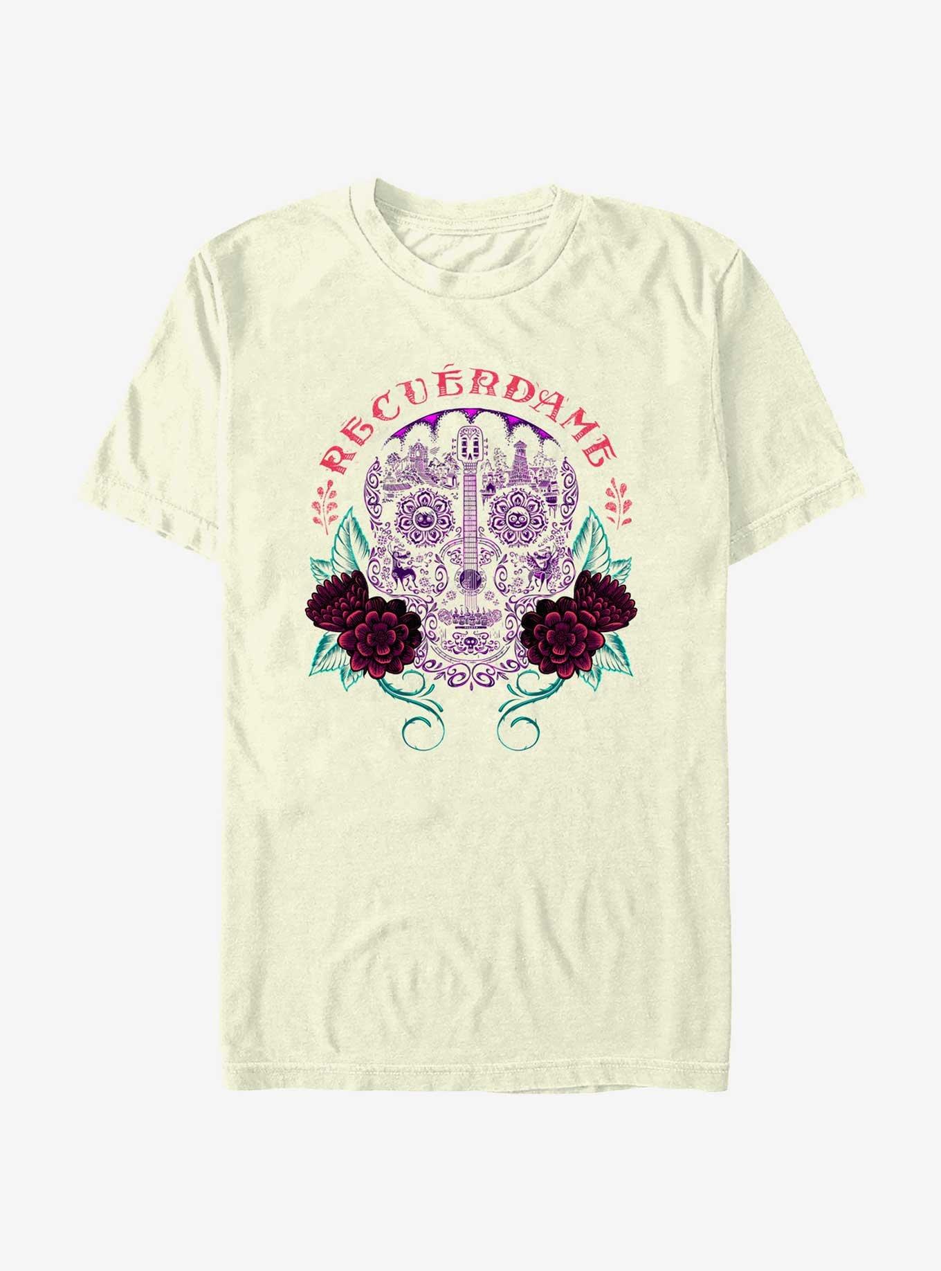 Disney Pixar Coco Recuerdame Skull Collage T-Shirt, , hi-res