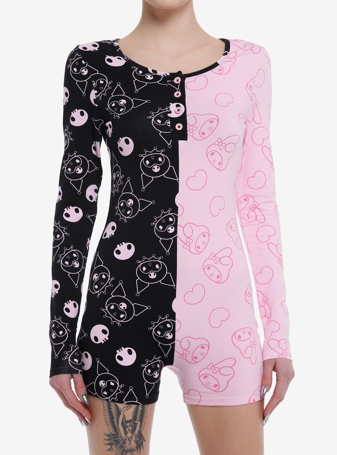 My Melody & Kuromi Split Lounge Romper, MULTI, hi-res