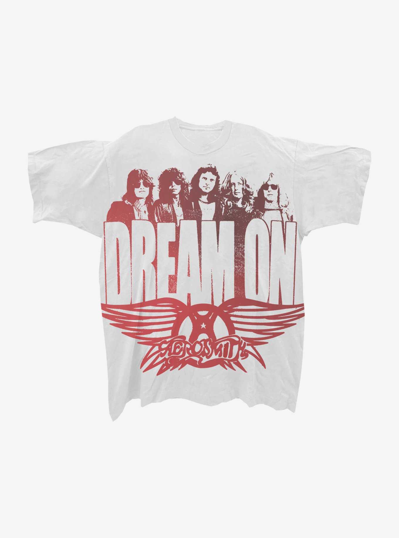 Aerosmith Dream On Jumbo Graphic Boyfriend Fit Girls T-Shirt, , hi-res