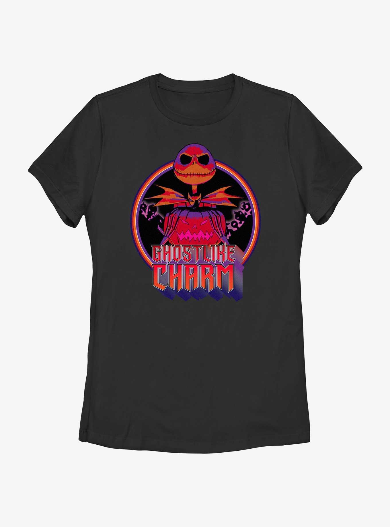 Disney The Nightmare Before Christmas Ghostlike Charm Jack Skellington Womens T-Shirt