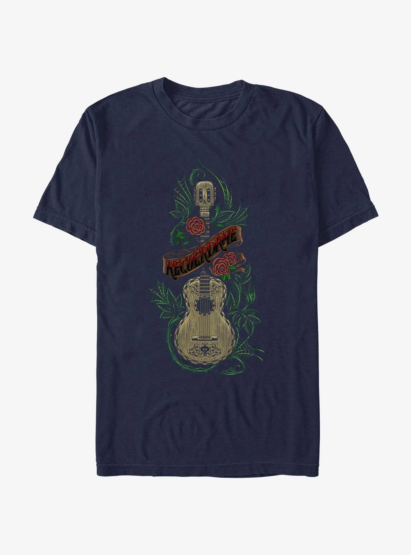 Disney Pixar Coco Recuerdame Ernesto De La Cruz Guitar T-Shirt, NAVY, hi-res