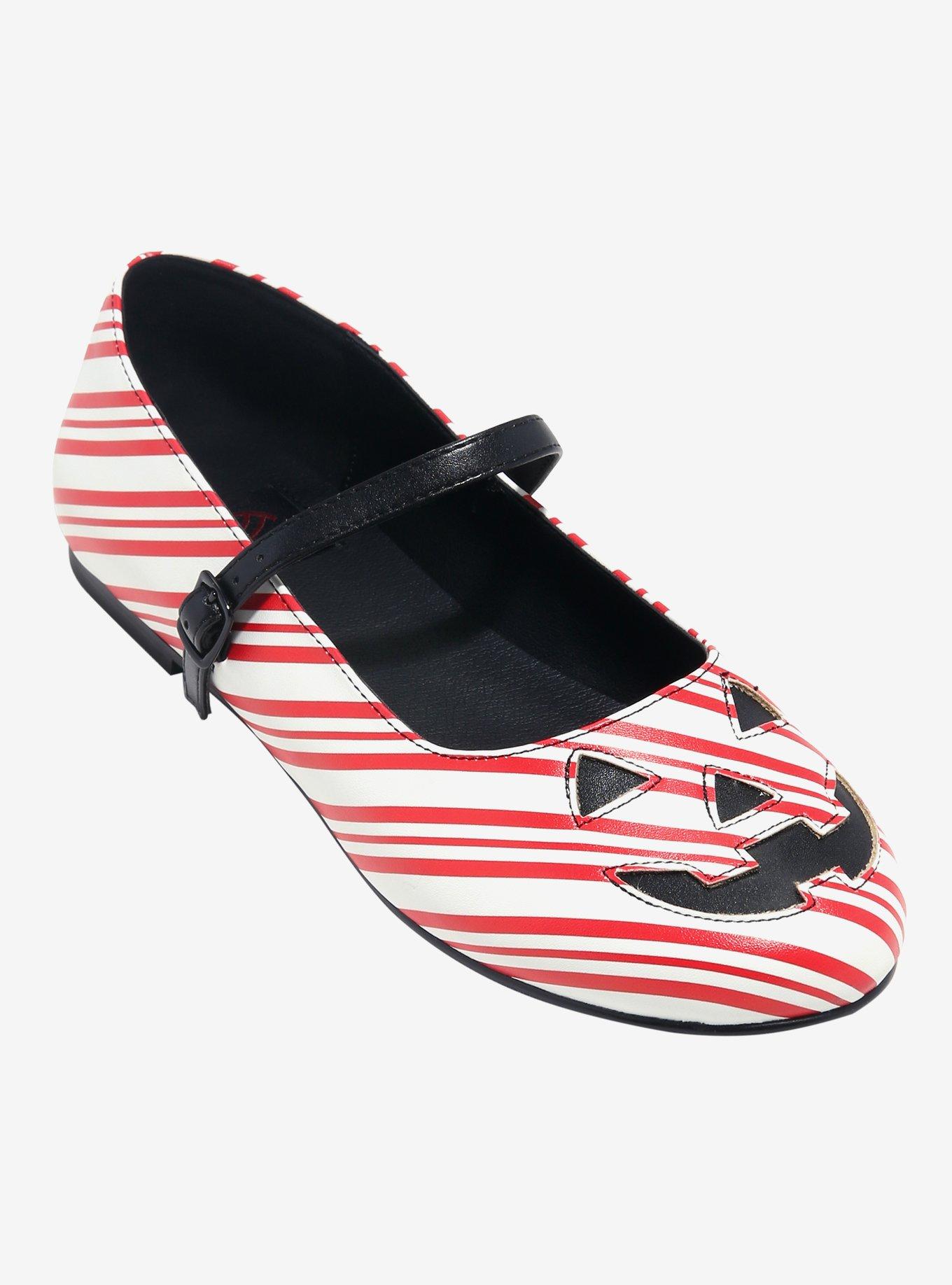 Strange Cvlt Candy Cane Jack-'O-Lantern Mary Janes, MULTI, hi-res