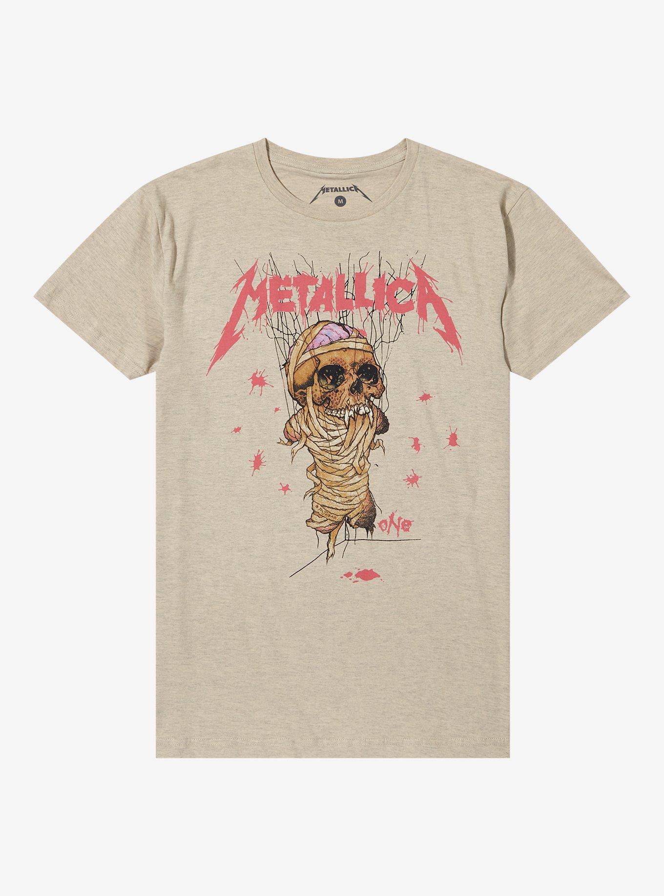 Metallica One Heather Oatmeal T-Shirt | Hot Topic