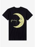 Fall Out Boy Moon Logo Boyfriend Fit Girls T-Shirt, BLACK, hi-res