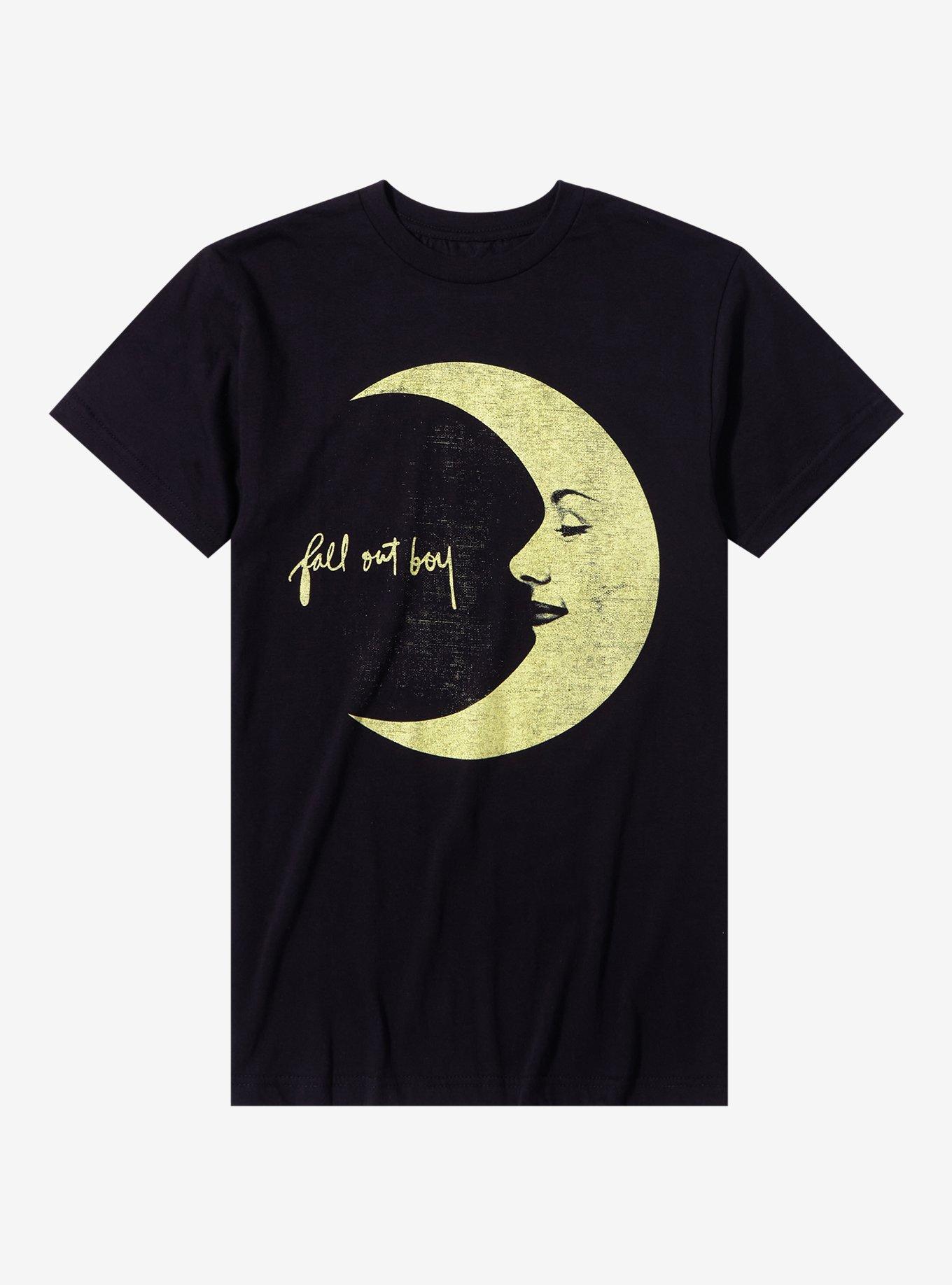 Fall Out Boy Moon Logo Boyfriend Fit Girls T-Shirt | Hot Topic
