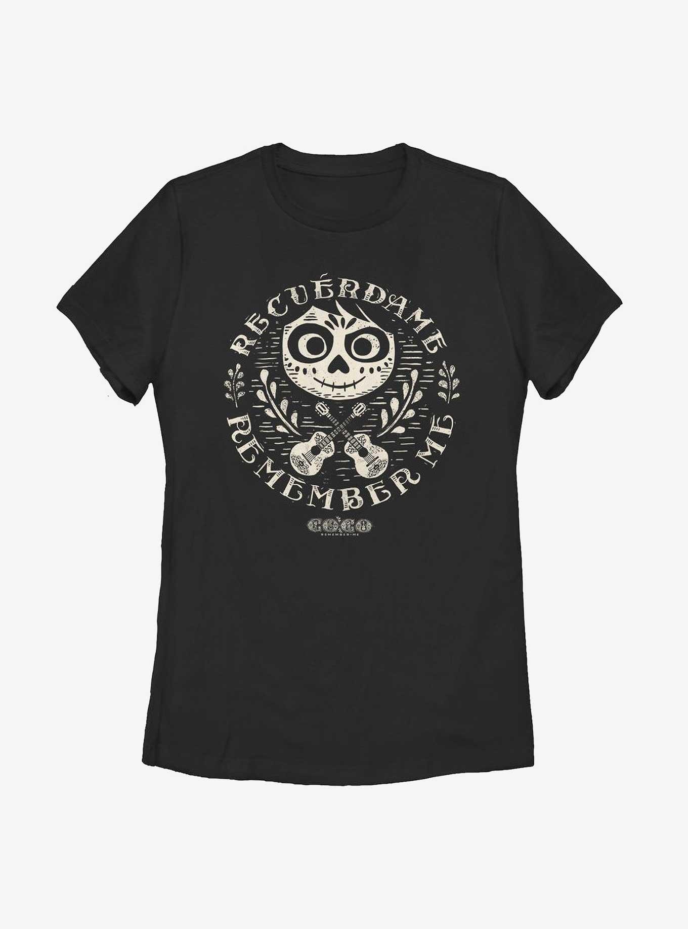 Disney Pixar Coco Remember Me Miguel Womens T-Shirt, BLACK, hi-res