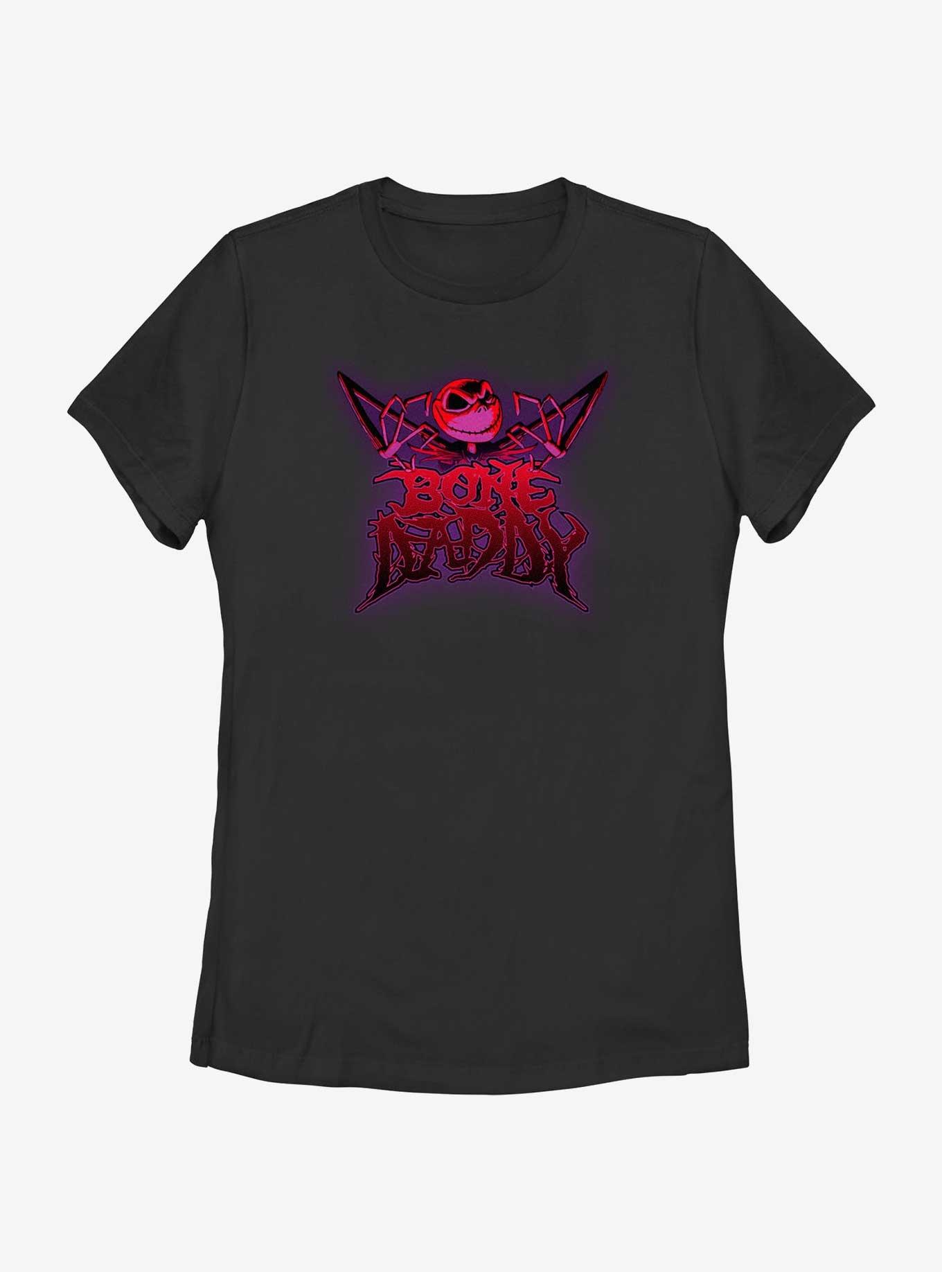Disney The Nightmare Before Christmas Bone Daddy Jack Skellington Womens T-Shirt, BLACK, hi-res