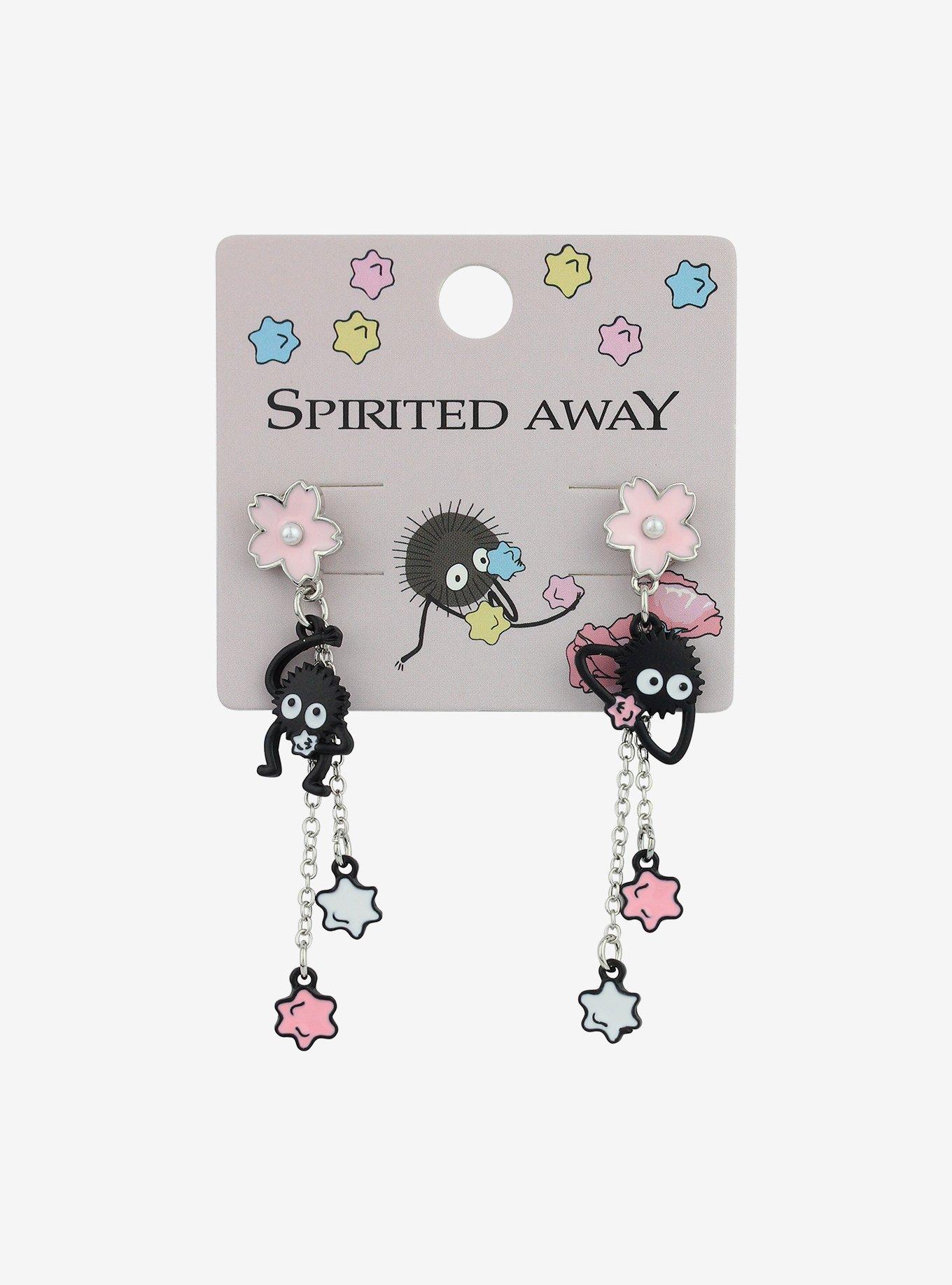 Studio Ghibli Spirited Away Soot Sprites Sakura Star Candy Earrings, , hi-res