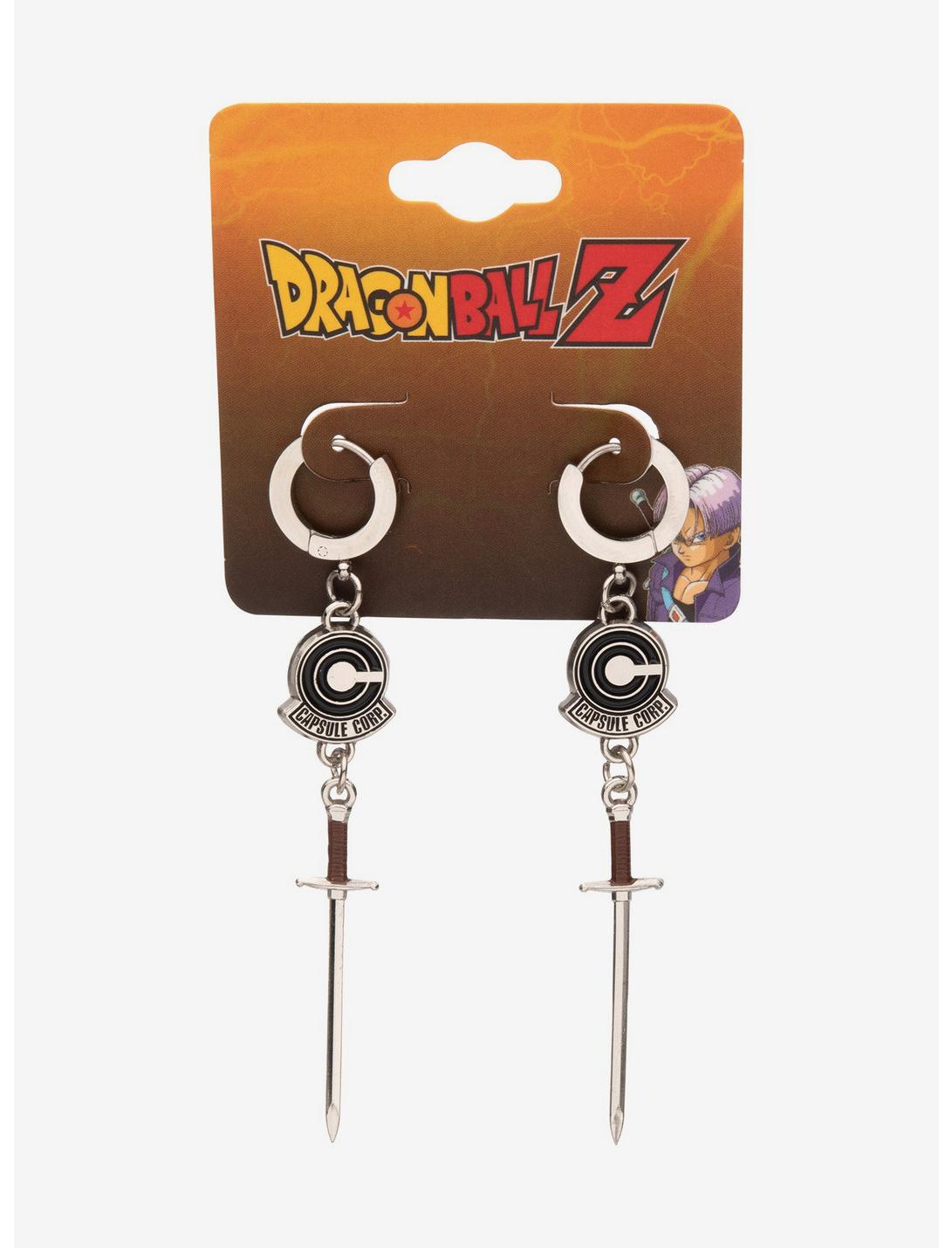 Dragon Ball Z Trunks Sword Huggie Hoops, , hi-res