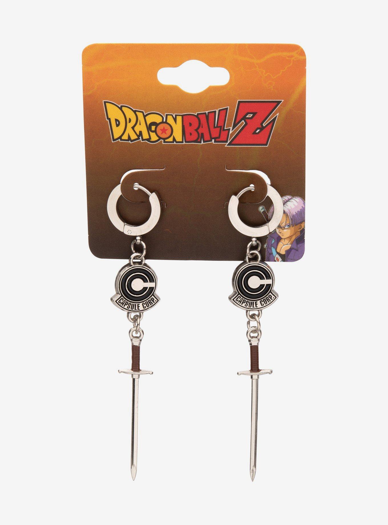 Dragon Ball Z Trunks Sword Huggie Hoops, , hi-res