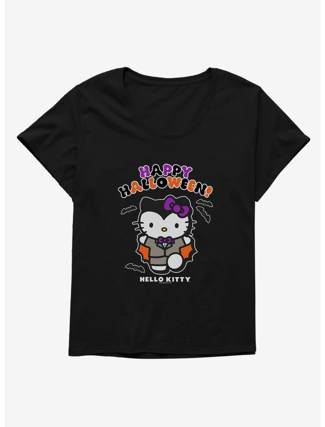 Hello Kitty Happy Halloween Vampire Girls T-Shirt Plus Size, BLACK, hi-res