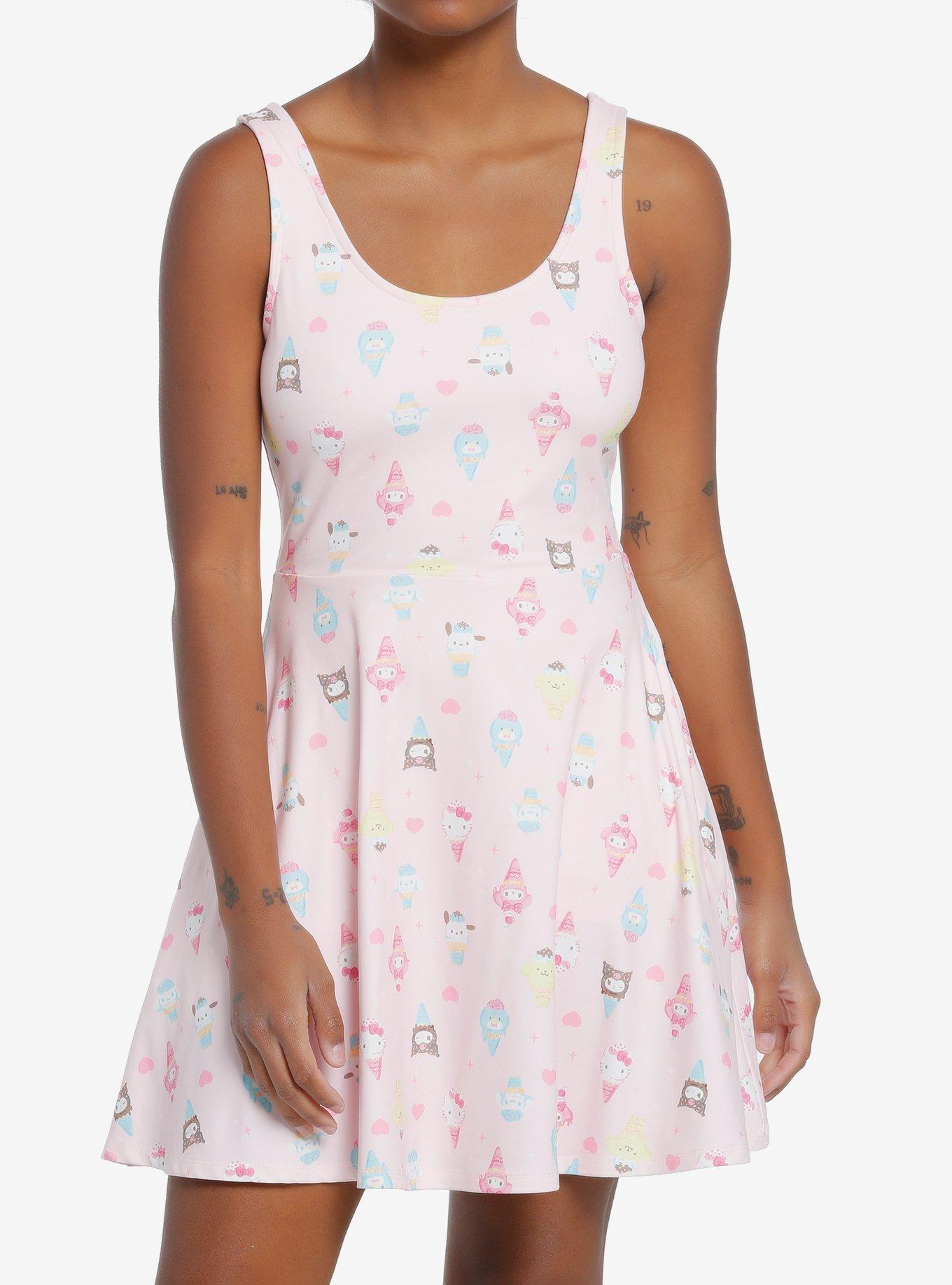 Hello Kitty And Friends Ice Cream Skater Dress, MULTI, hi-res