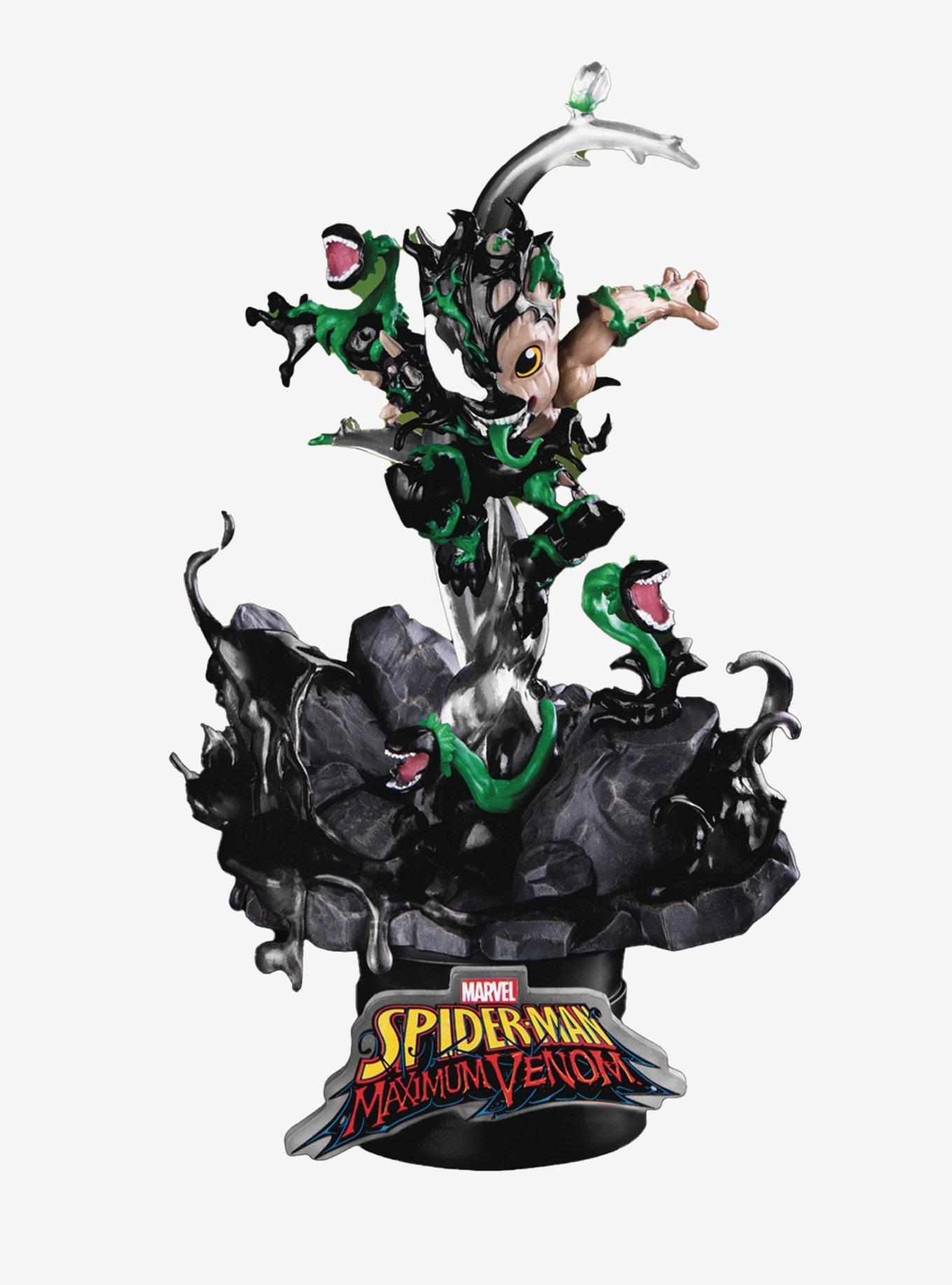 Beast Kingdom Marvel Spider-Man Maximum Venom Groot D-Stage Figure, , hi-res