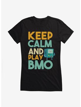 Adventure Time Keep Calm And Play BMO Girls T-Shirt, , hi-res