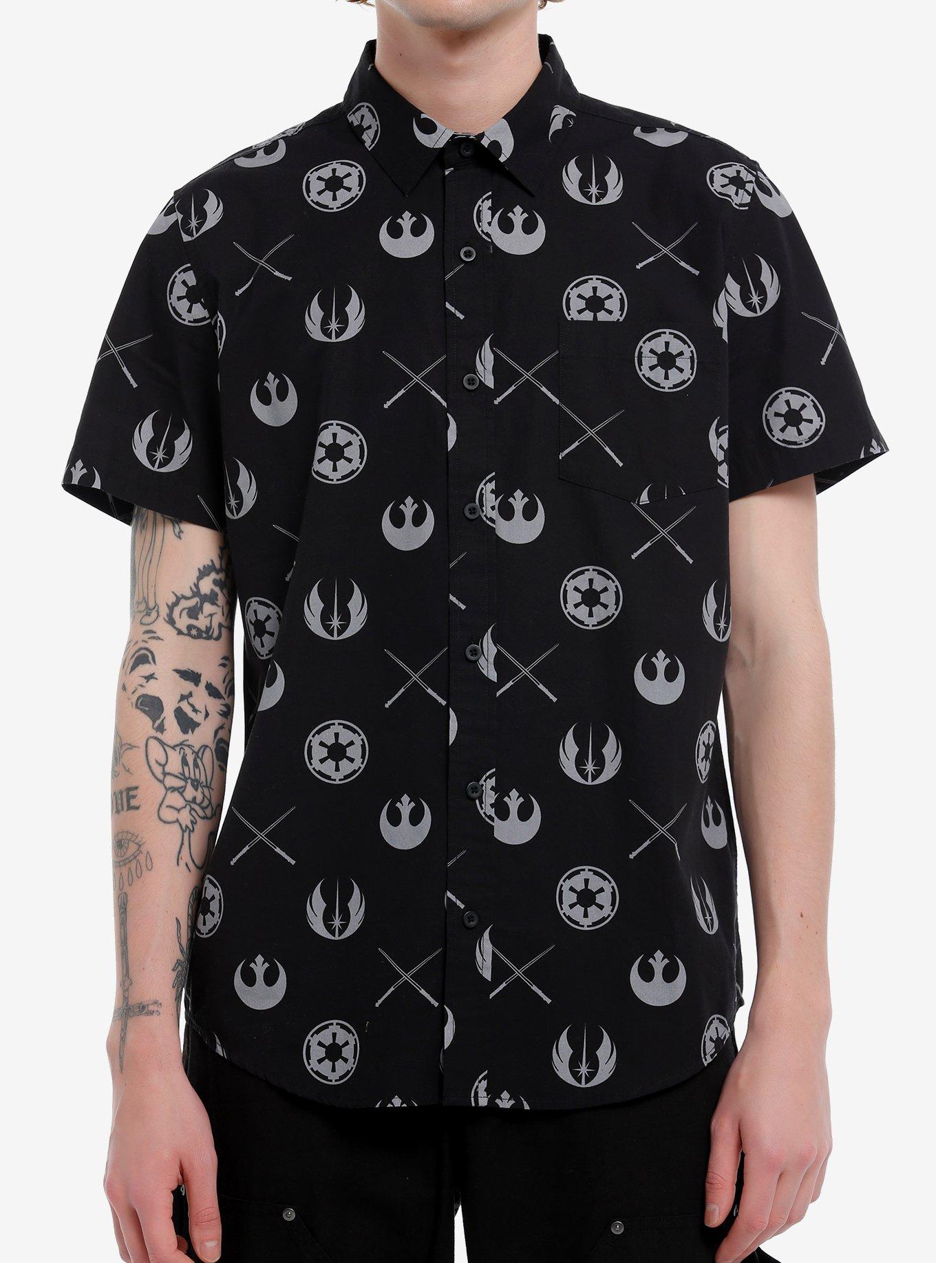 Our Universe Star Wars Icons Woven Button-Up Our Universe Exclusive, MULTI, hi-res