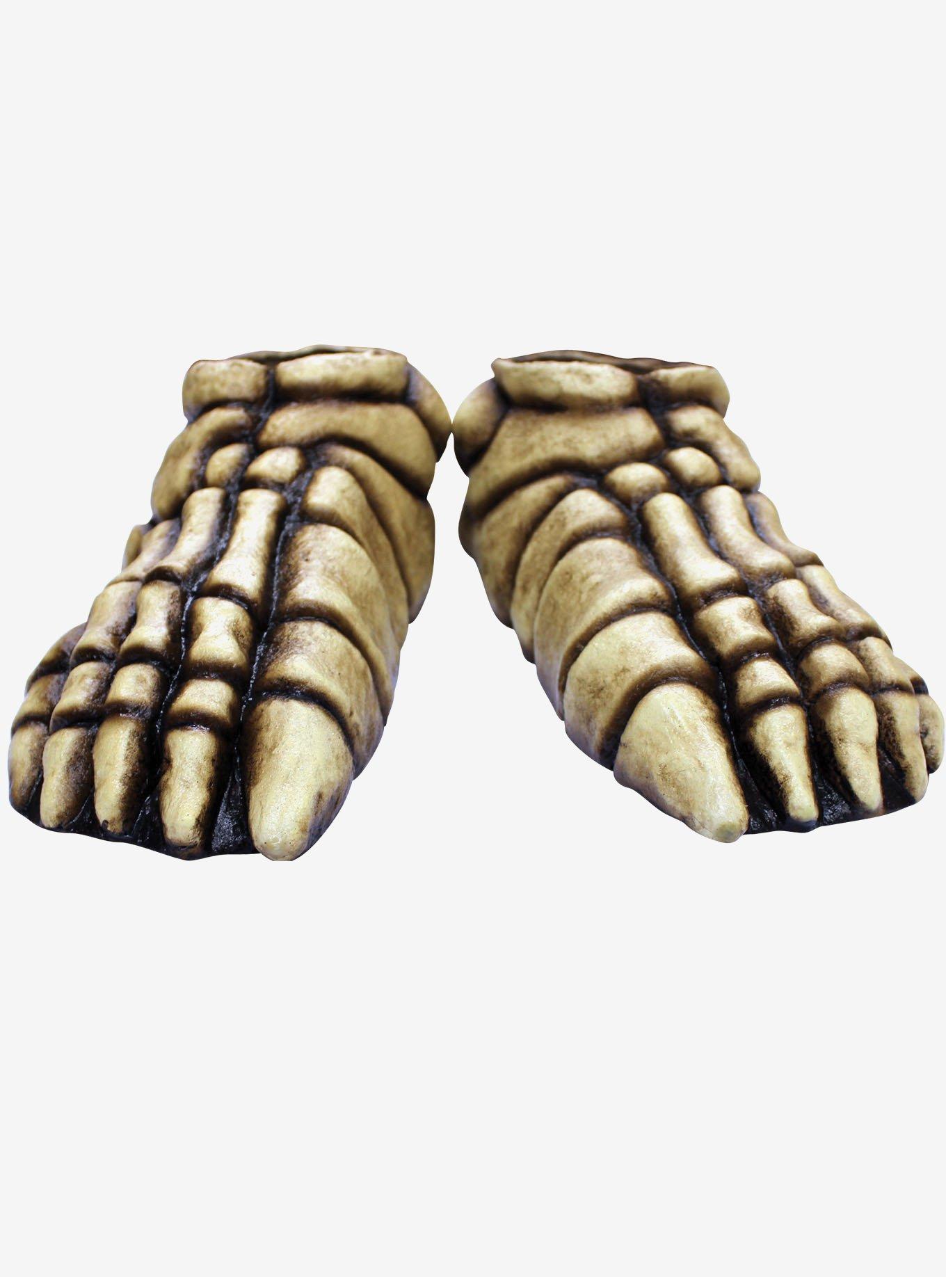 Skeleton Feet Bone-Colored Costume Shoe, , hi-res