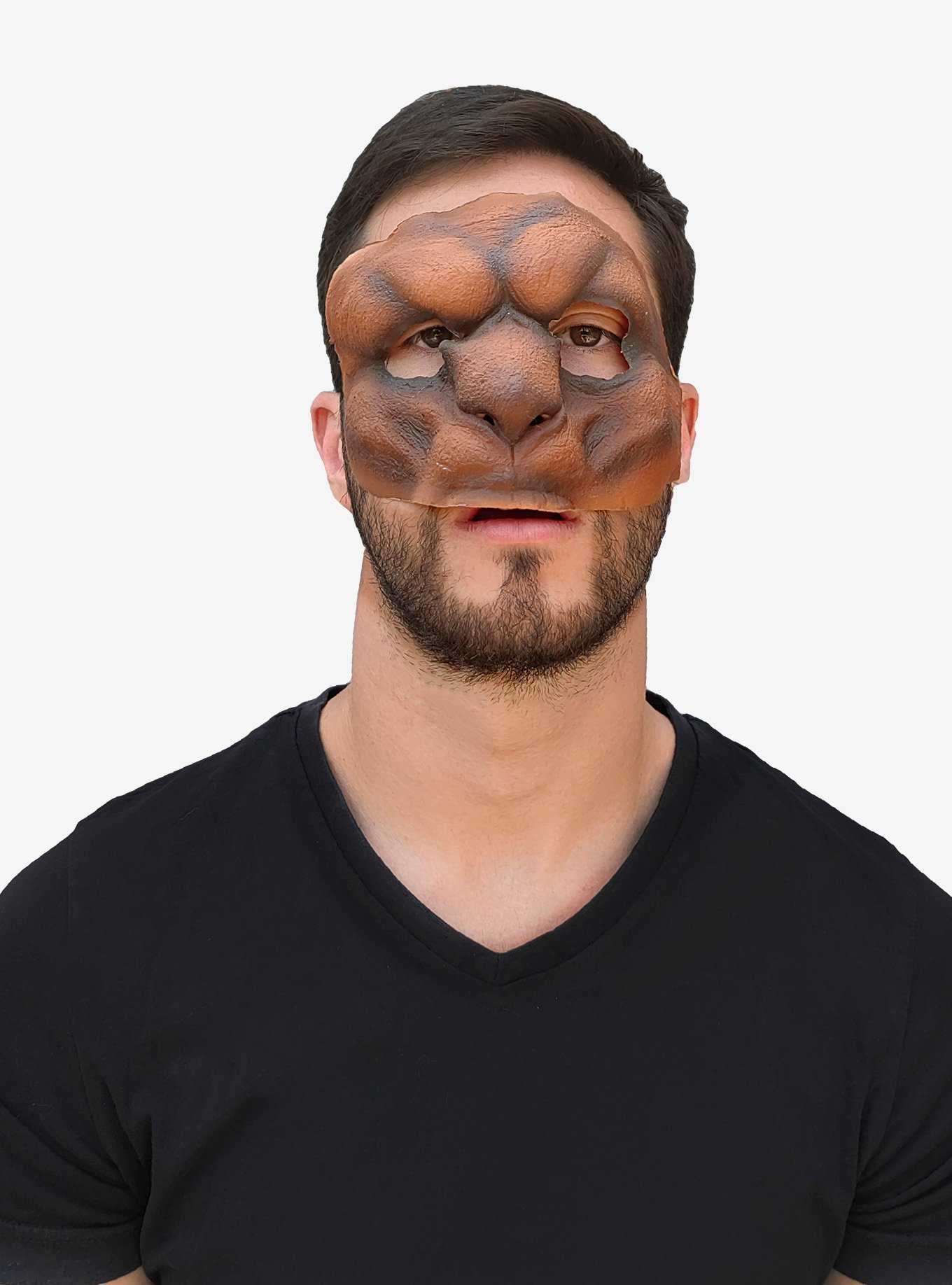 Brown Monster Prosthetic Mask, , hi-res