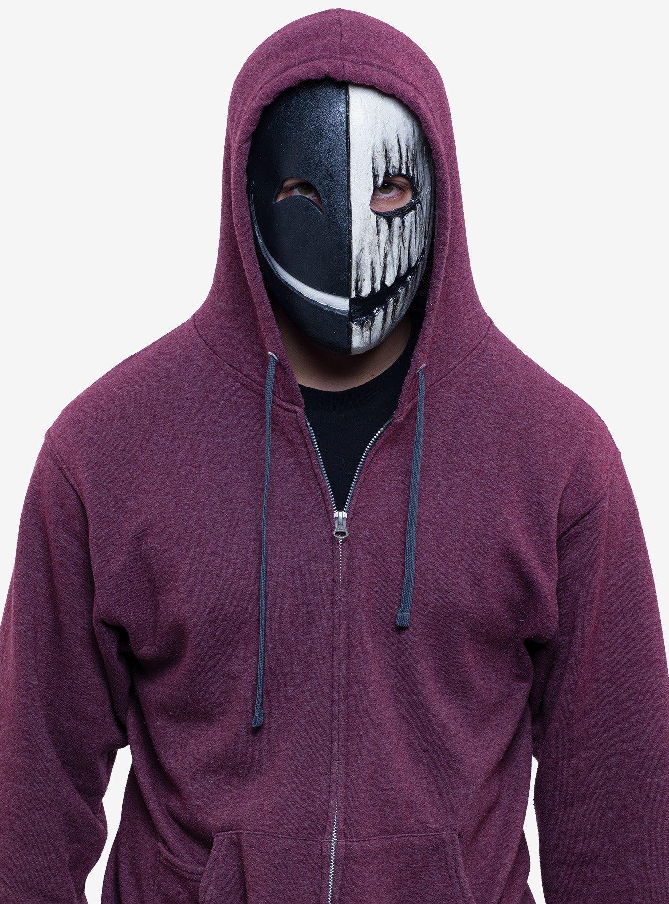 Creepypasta Kagekao Half Black White Mask, , hi-res