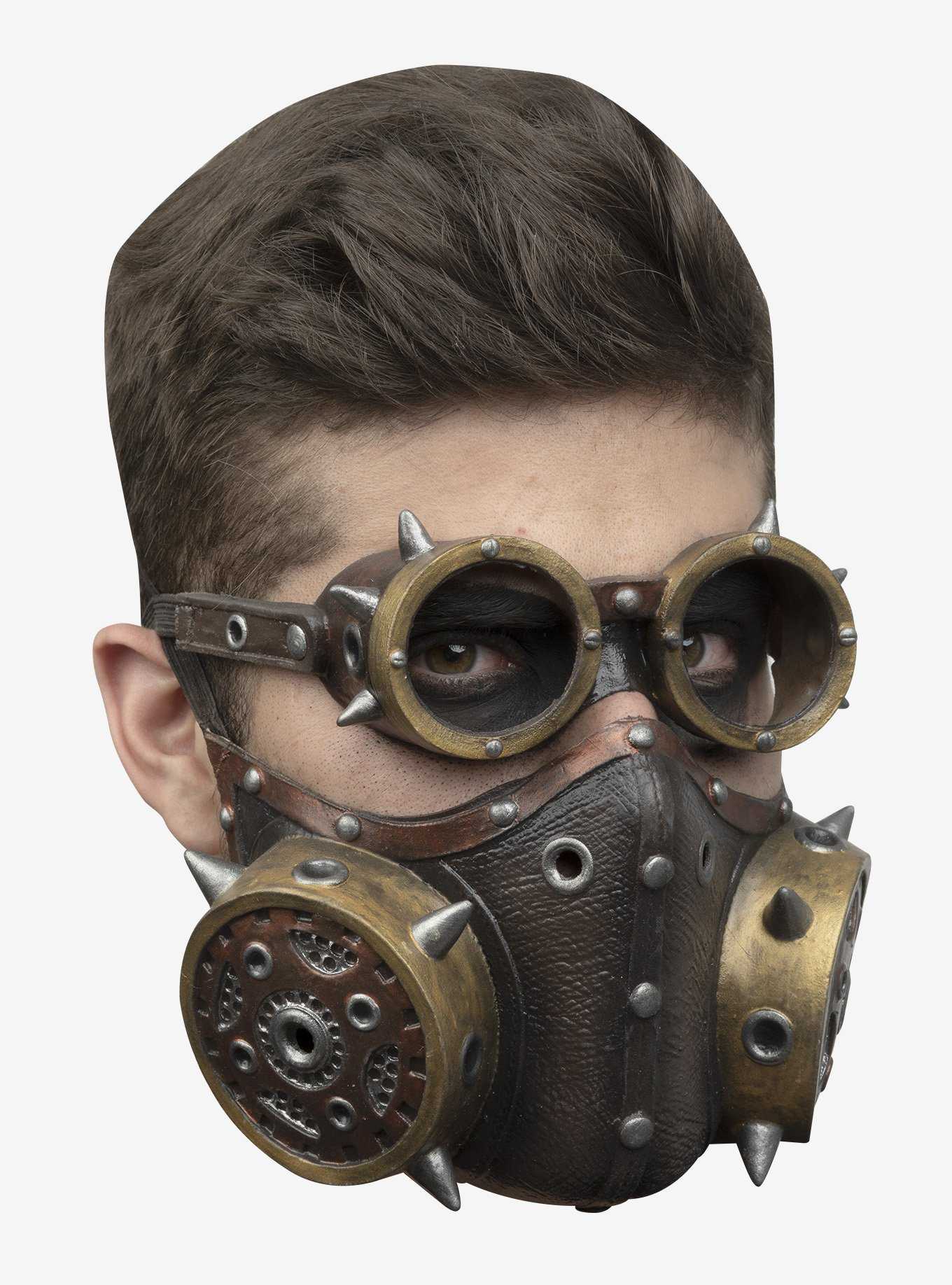 Steampunk Muzzle and Glasses Mask, , hi-res