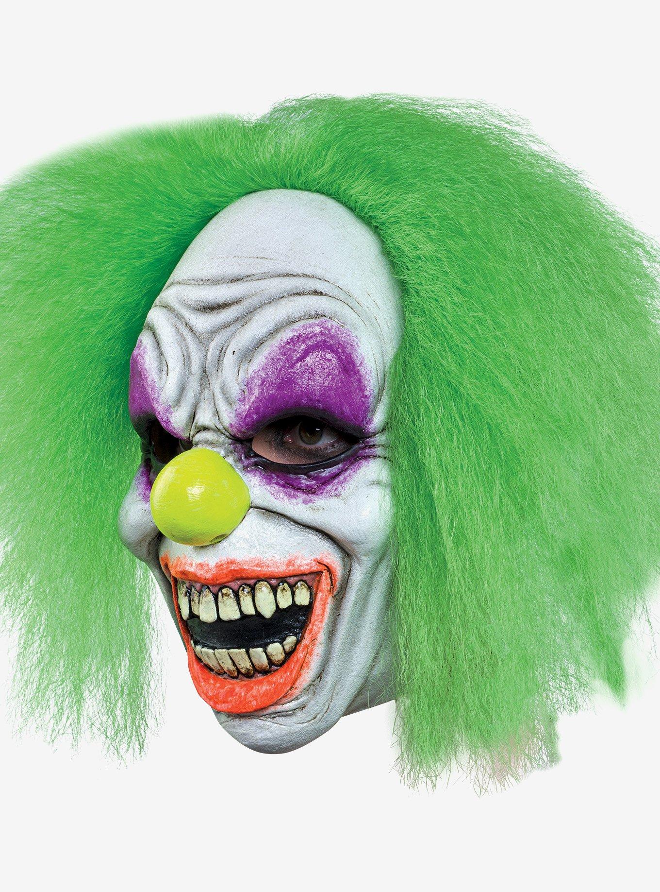 Wild Hair Neon Clown Mask, , hi-res
