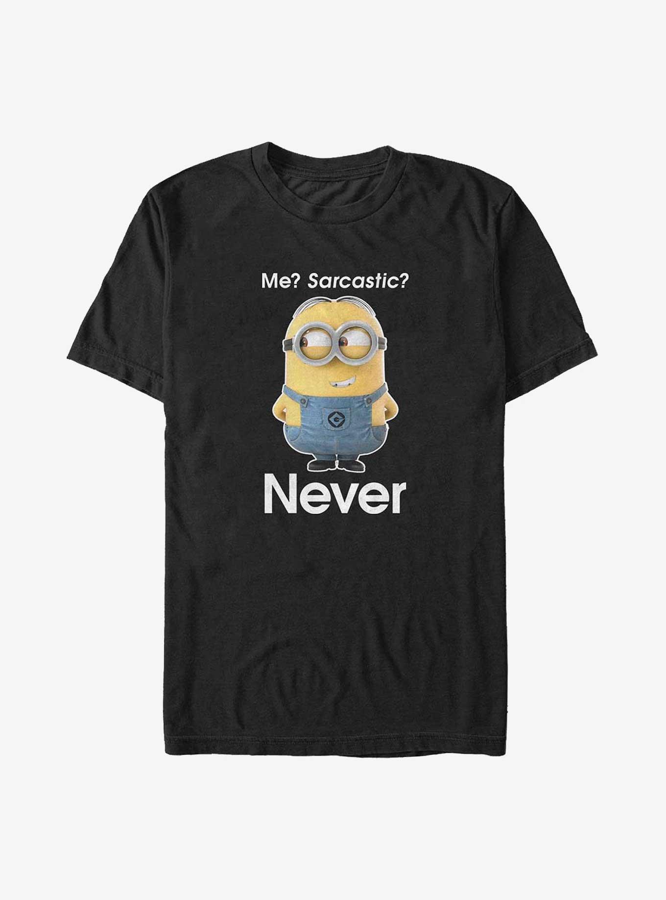Minions Never Sarcastic Big & Tall T-Shirt, , hi-res