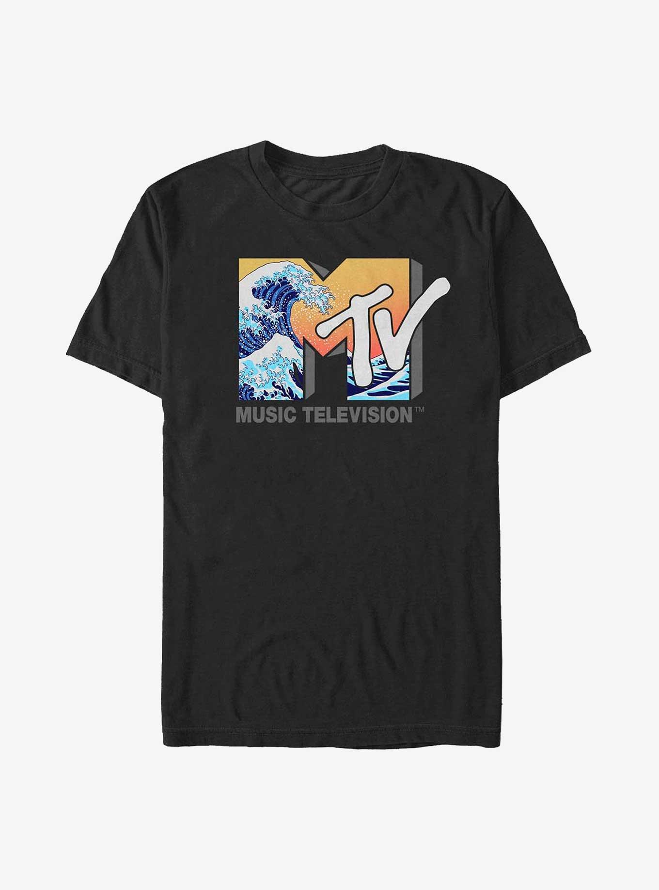 MTV Ocean Wave Logo Big & Tall T-Shirt, , hi-res