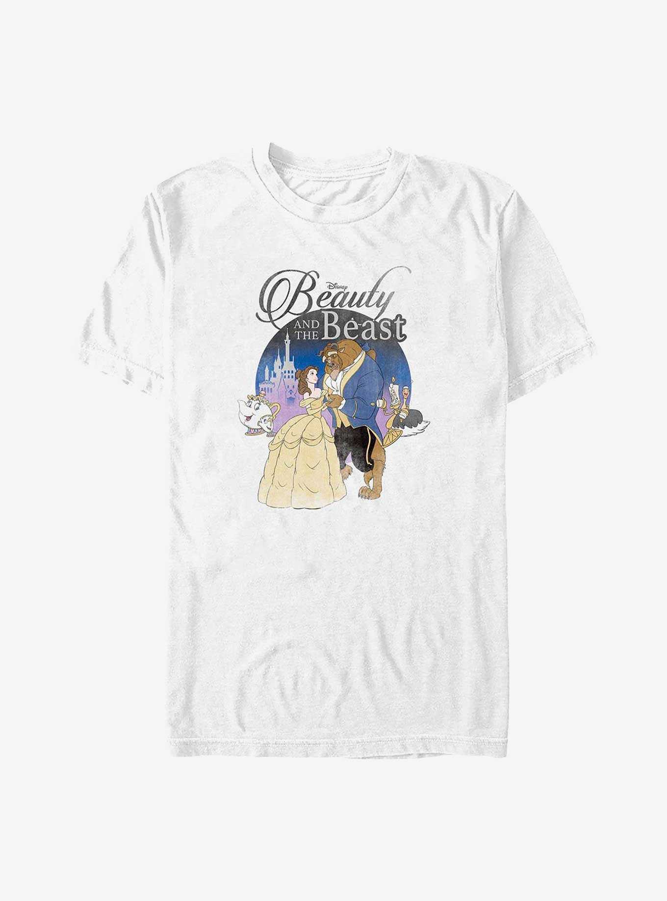 Disney Beauty and the Beast Classic Lovers Belle and Beast Big & Tall T-Shirt, , hi-res